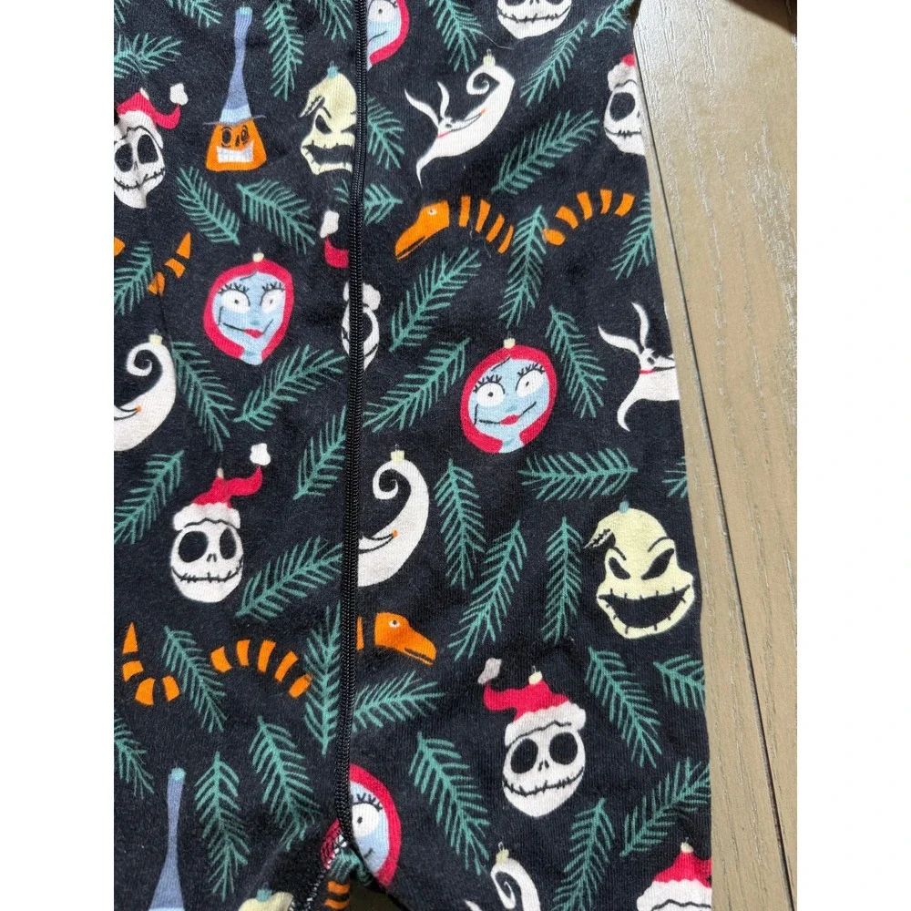 Hanna Andersson Pajamas Kids 12-18 Months Black Nightmare Before Christmas Zip
